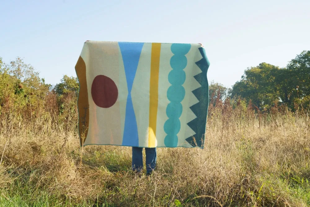 Donna Wilson Harvest Moon Decke 180x130 Schurwolle