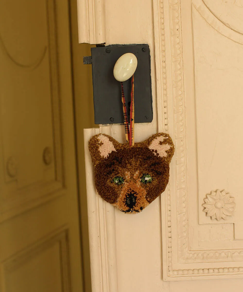 Doing Goods Archie Wandbehang Bär Karo Wolle