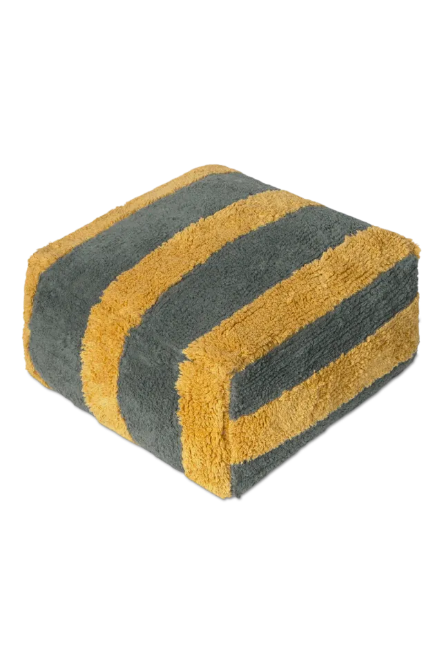 Lorena Canals Lines Terrazzo Pouf 45x45x22 handgewebt
