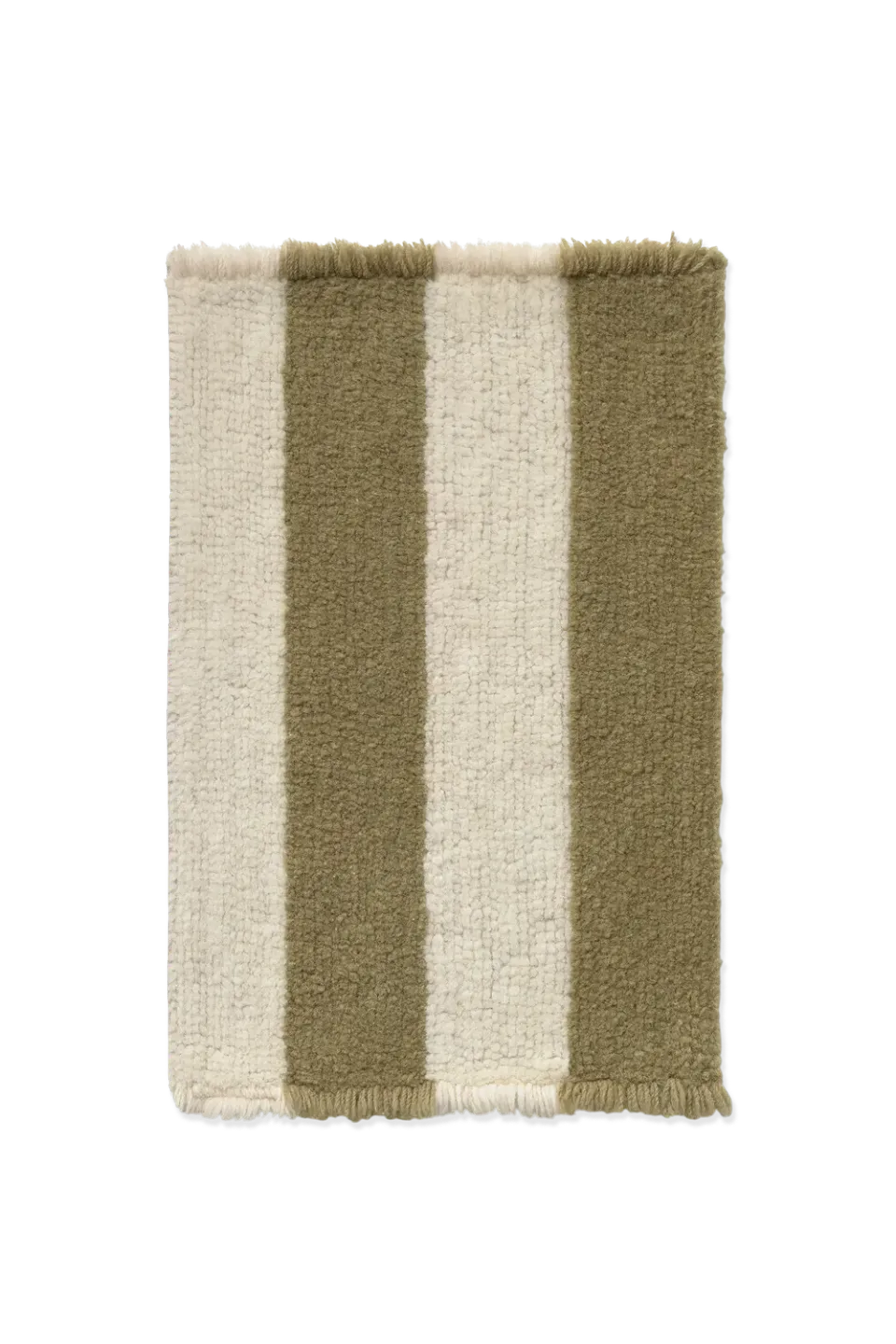 Lorena Canals Cabana Lines Wool Kaki Teppichmuster Wolle