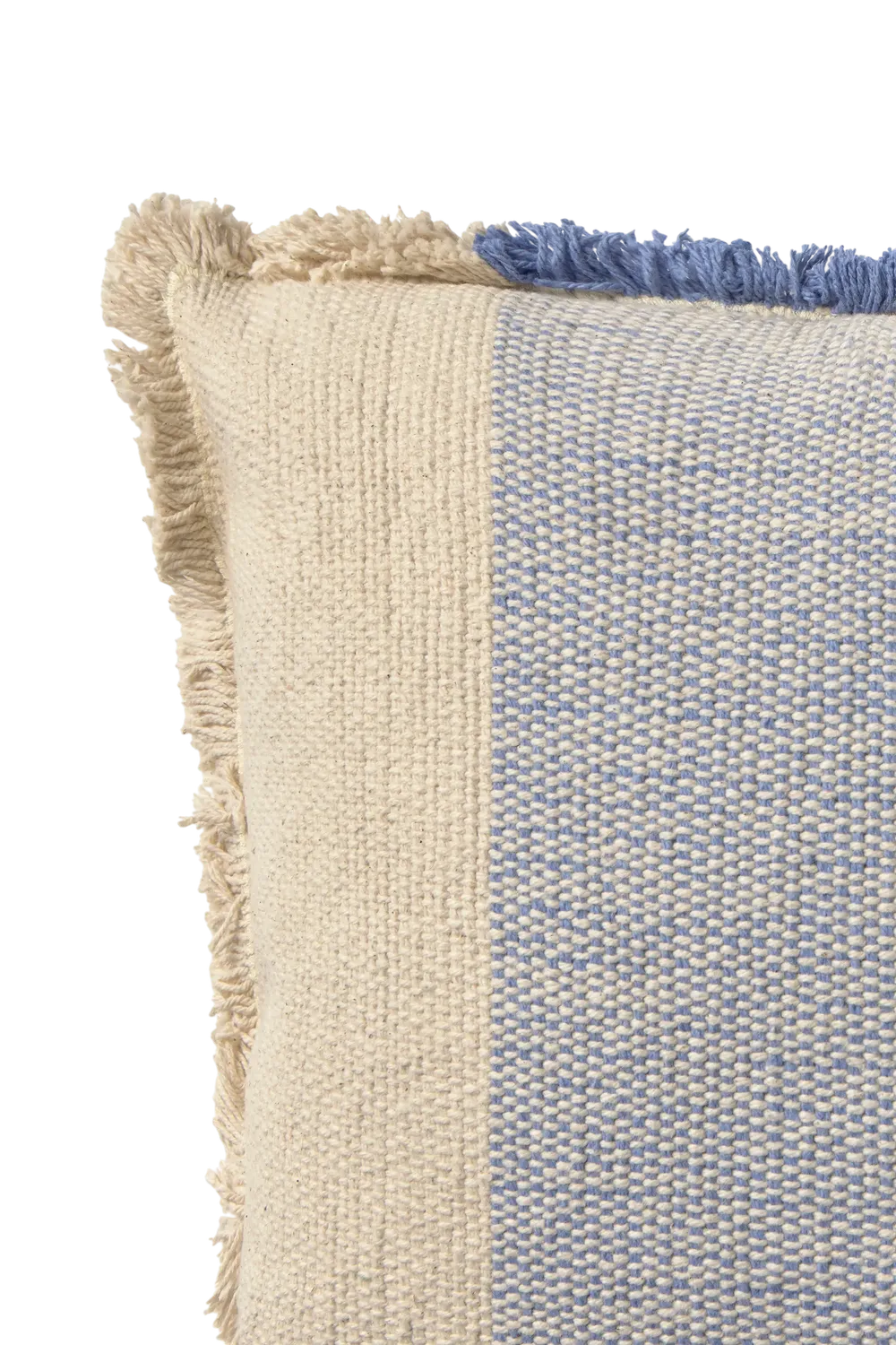 Lorena Canals Lines Blue Kissen 30x50 cm Handweb Blau