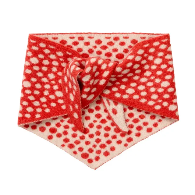 Donna Wilson Red Spotty Halstuch Lammwolle 100 cm