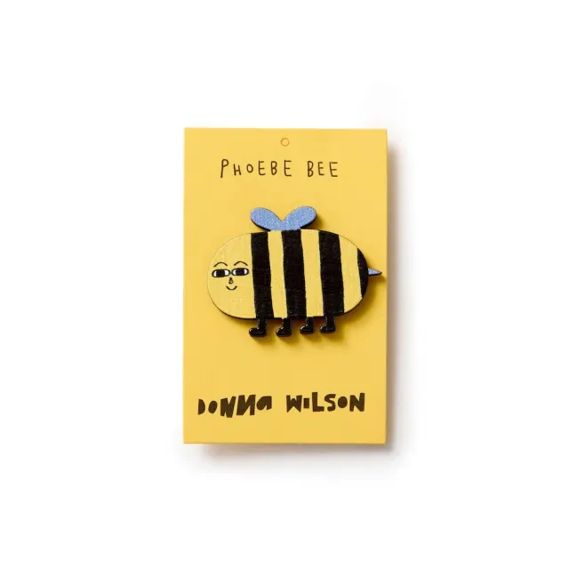 Donna Wilson Phoebe Bee Anstecker Holz 4cm