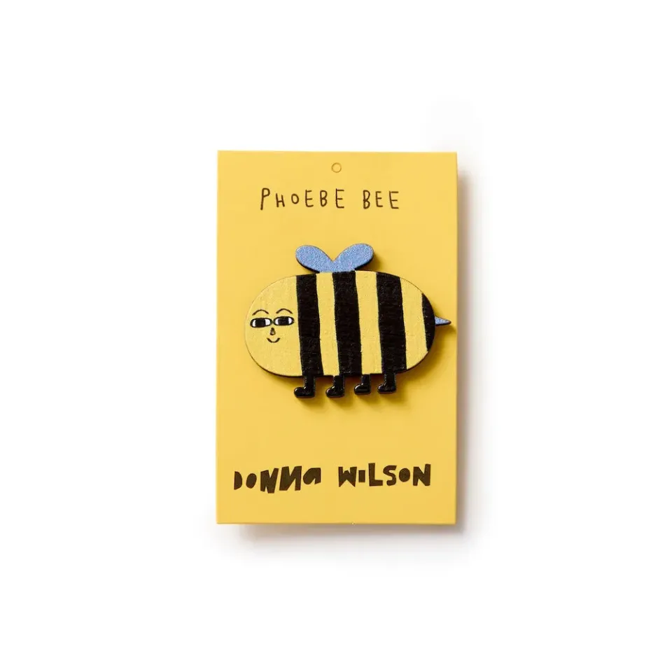 Donna Wilson Phoebe Bee Anstecker Holz 4cm