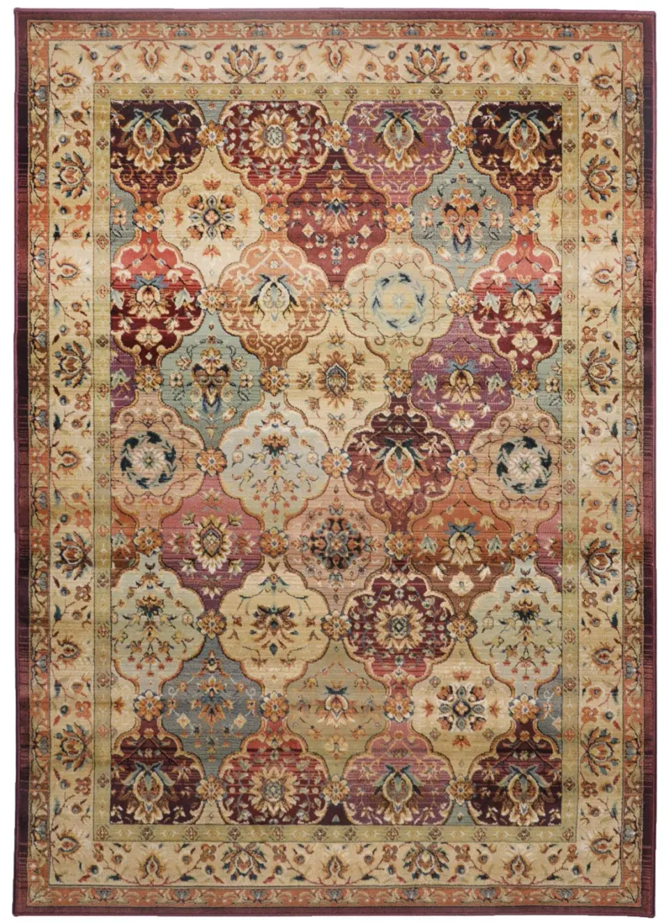 THEKO Gabiro Orientteppich 68x135cm Pastell Multi robust