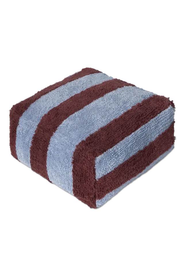 Lorena Canals Lines Marsala Pouf 45x45x22 cm Baumwolle