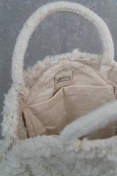 Lorena Canals 25th Anniversary Tasche Natural Wolle