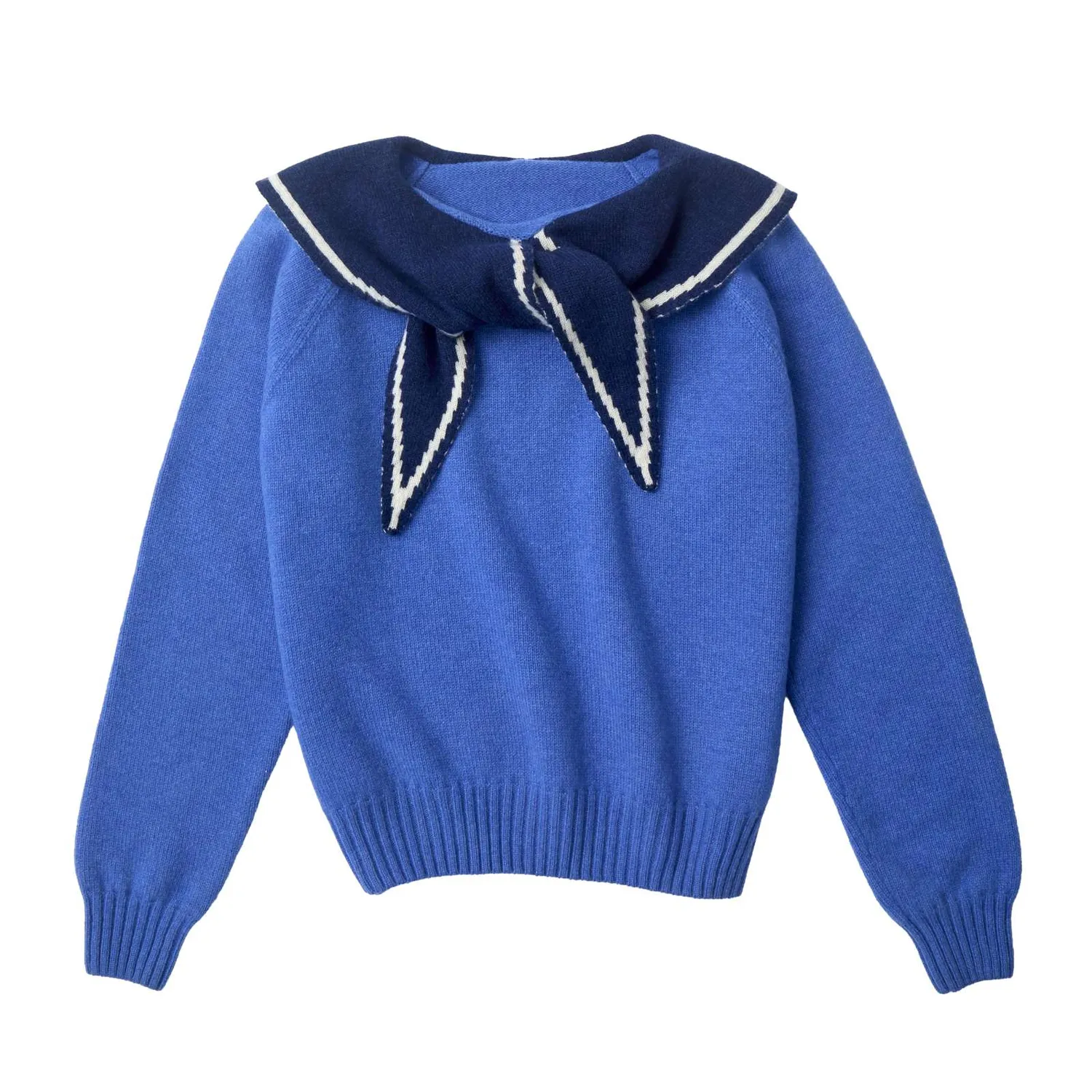 Donna Wilson Audrey Pullover Damen Lammwolle Blau