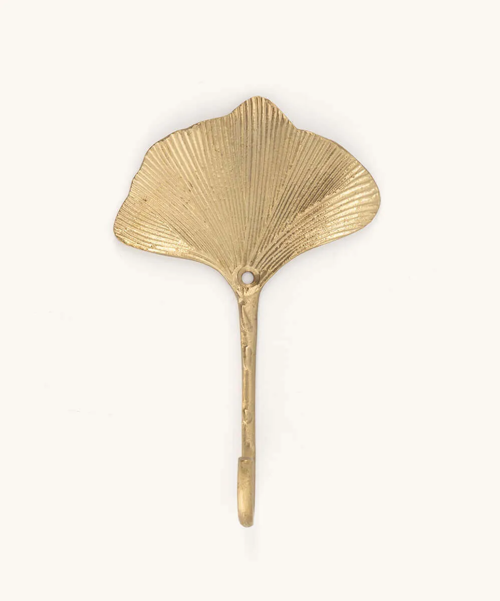 Doing Goods Flora Ginko Wandhaken Messing