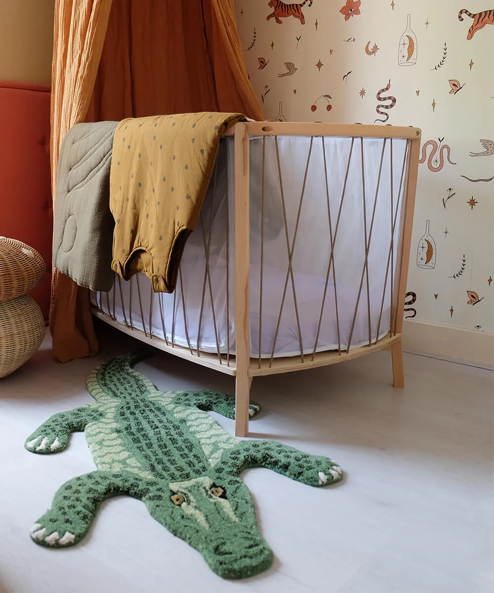 Doing Goods Tapis Amis Coolio Crocodile Small Teppich Wolle