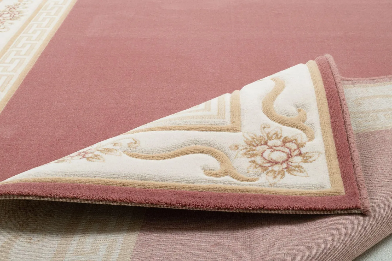 THEKO Pelinia Teppich Rose 100% Schurwolle