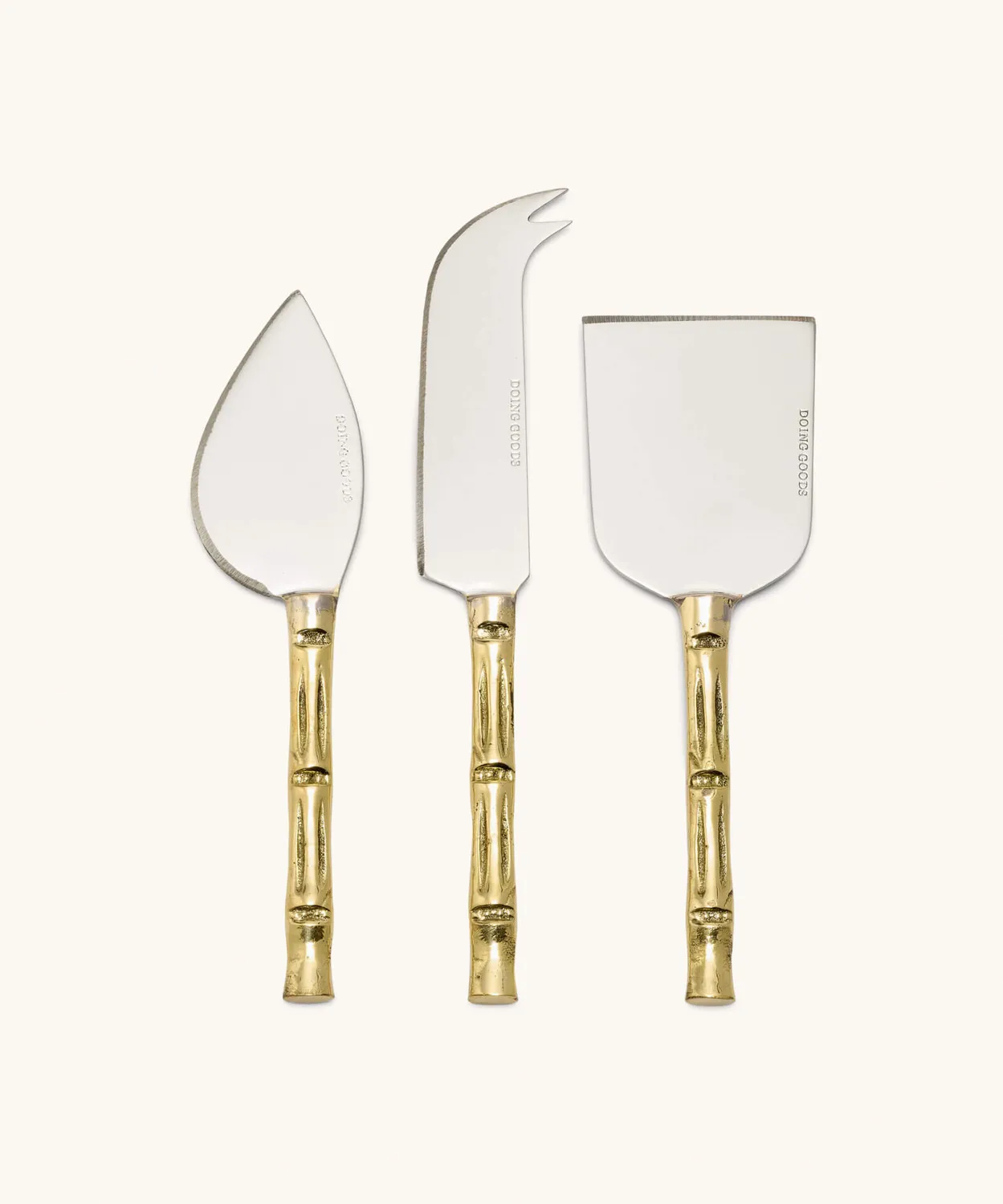 Doing Goods Bodhi Bambou Käsemesser-Set 3-teilig Bambus