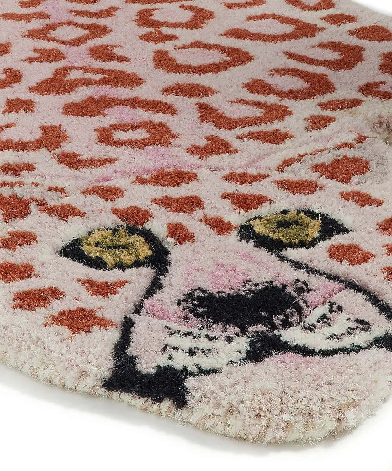Doing Goods Tapis Amis Pinky Leopard Small Teppich Wolle