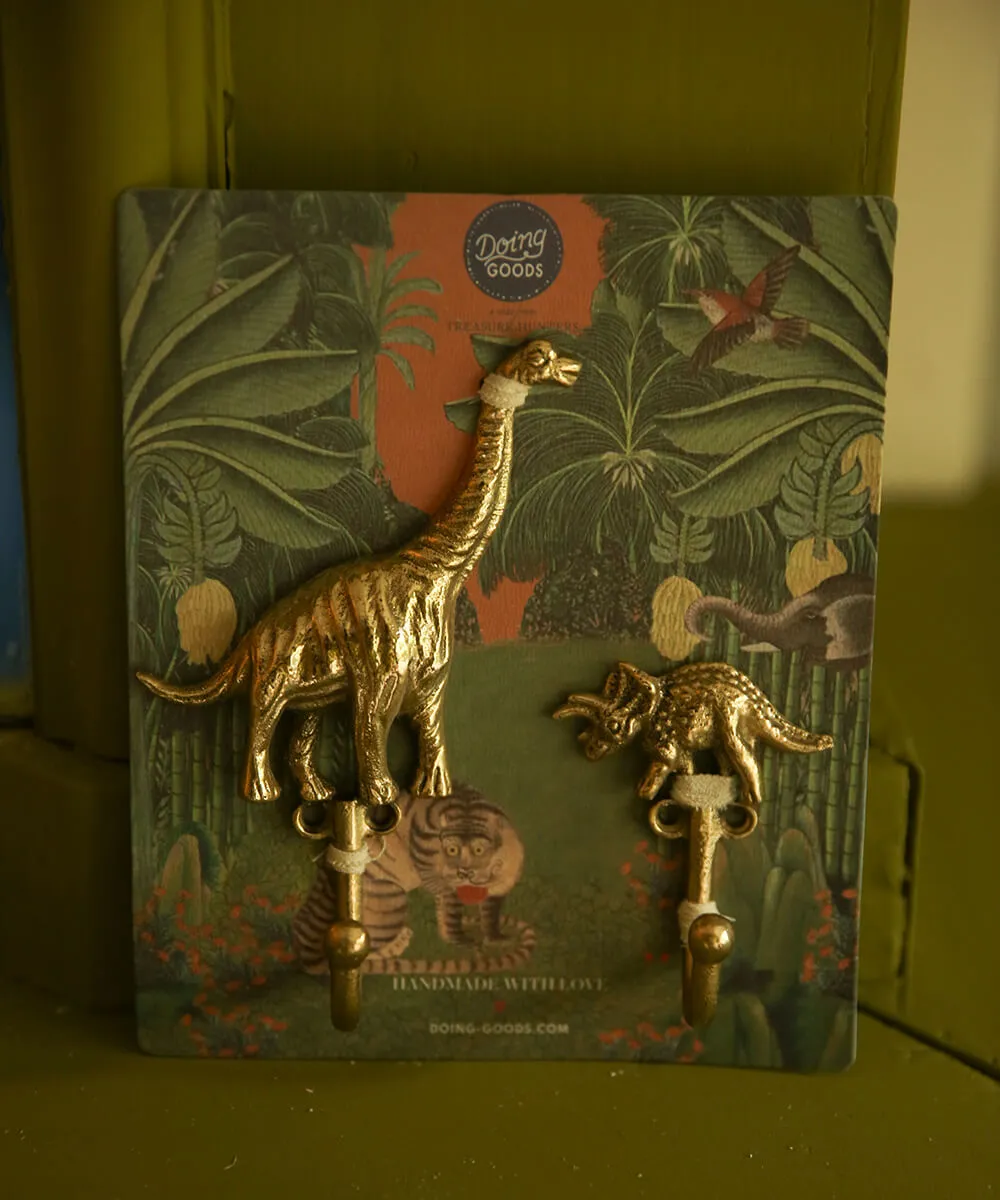 Doing Goods Dean Haken Dinosaurier Messing 2er-Set Kinder