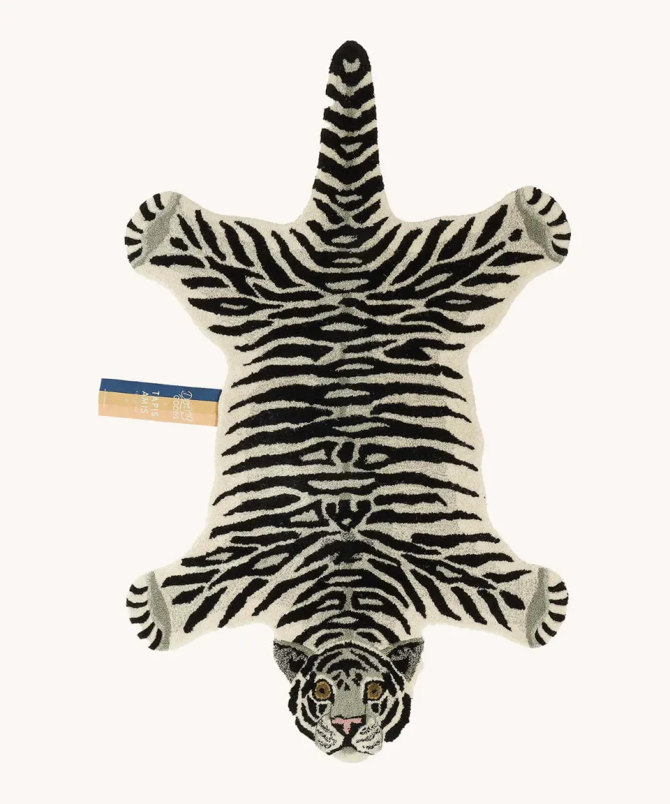 Doing Goods Snowy Tiger Large Teppich Wolle handgetuftet