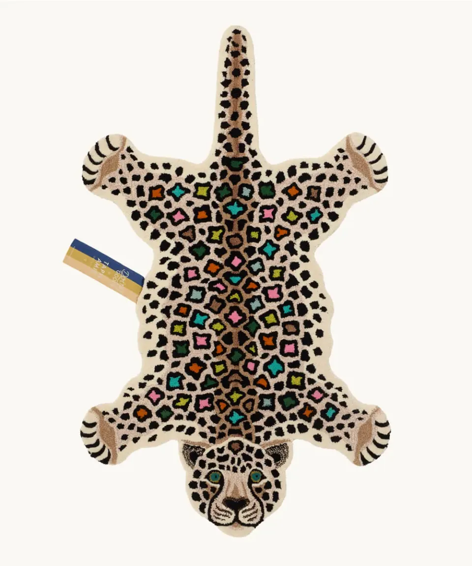 Doing Goods Disco Leopard Teppich Large Wolle Bonton