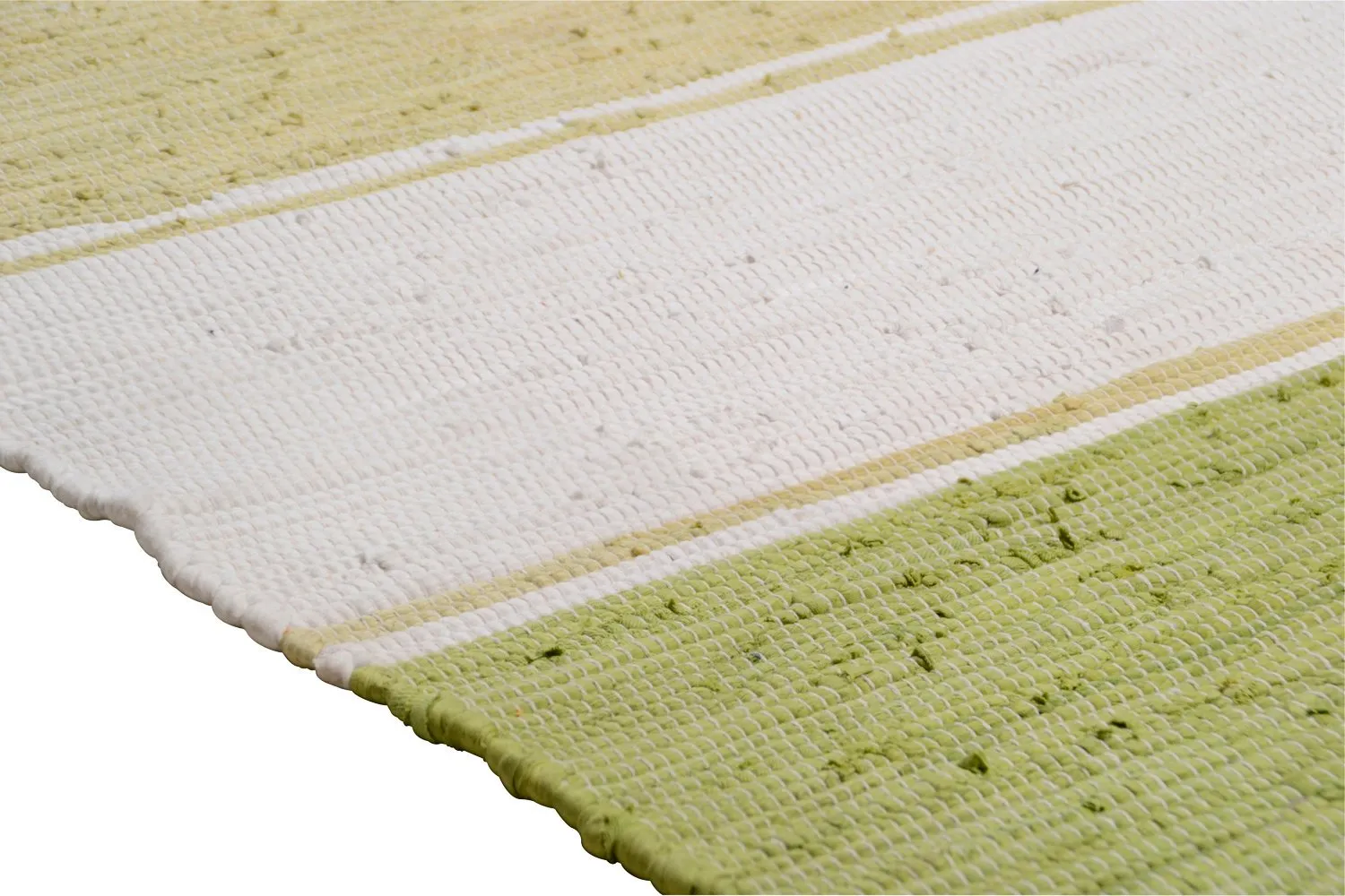 THEKO Happy Cotton Fleckerlteppich 90x160 Grün waschbar
