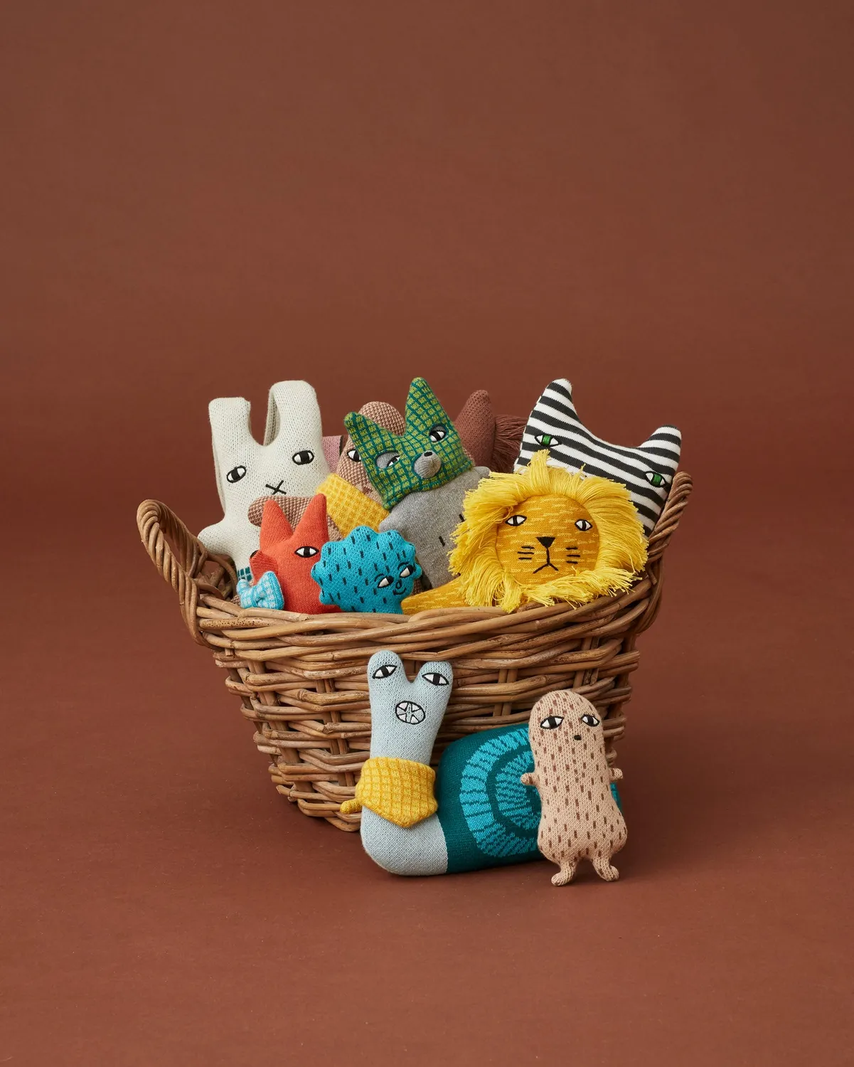 Donna Wilson Wee Ones Mono Kitten Kuscheltier 13x18cm
