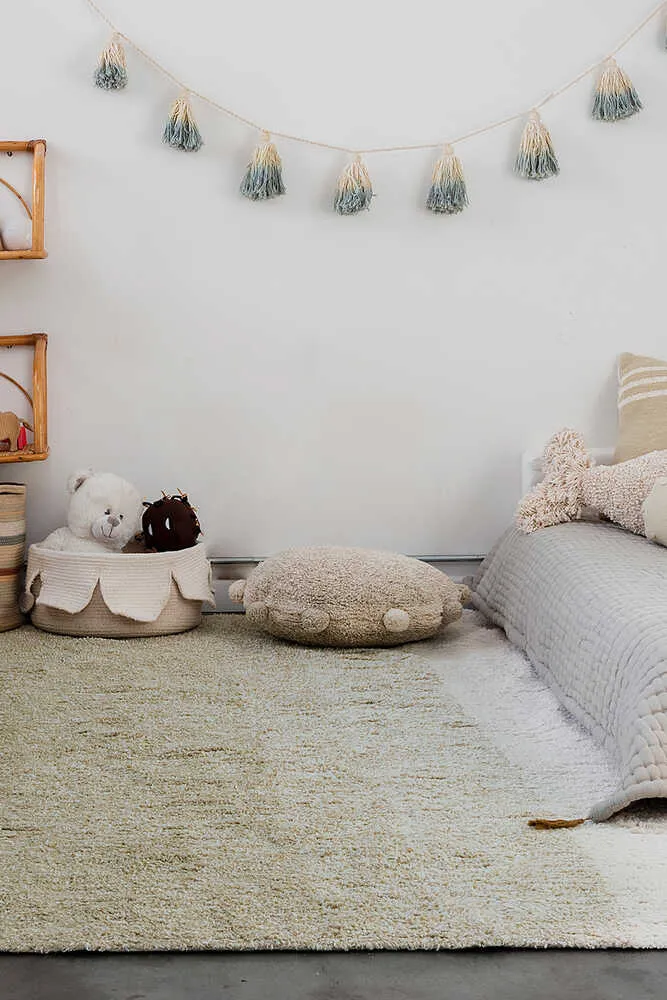 Lorena Canals Bubbly Bodenkissen Olive Ø48 Baumwolle
