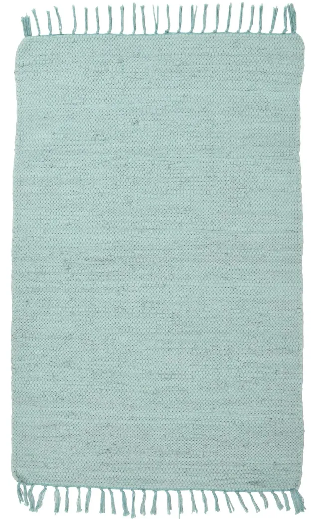 THEKO Happy Cotton Teppich 40x60 cm Mint Baumwolle