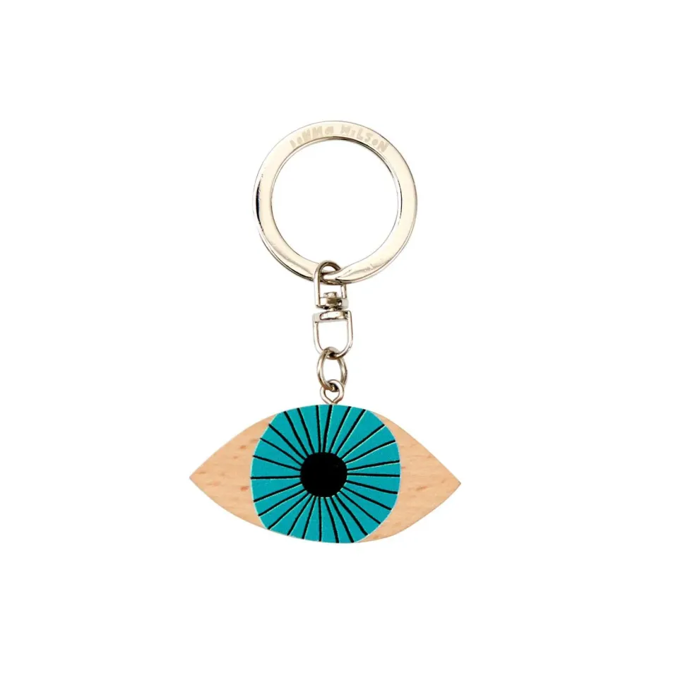 Donna Wilson Eye Schlüsselanhänger Holz 5x4cm Auge