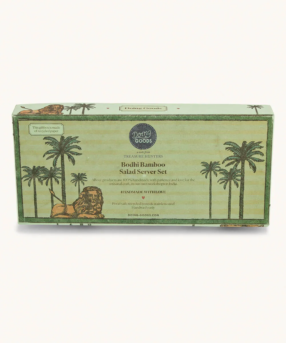 Doing Goods Bodhi Bamboo Salatbesteck Geschenkbox