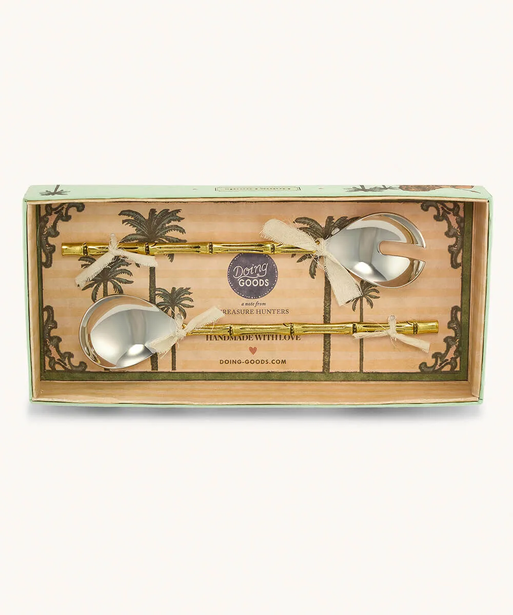 Doing Goods Bodhi Bamboo Salatbesteck Geschenkbox