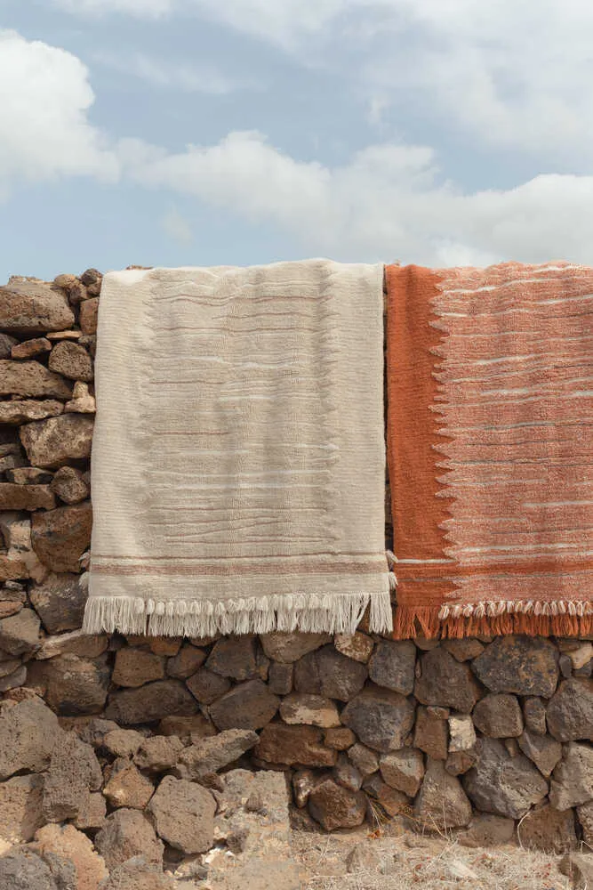 Lorena Canals Woolable Sumak Seashell Teppich 200x300 Wolle