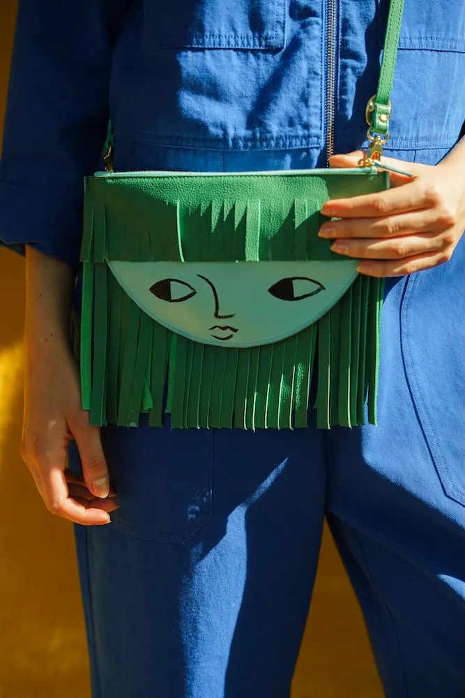 Donna Wilson Face Ledertasche Gesicht schwarz