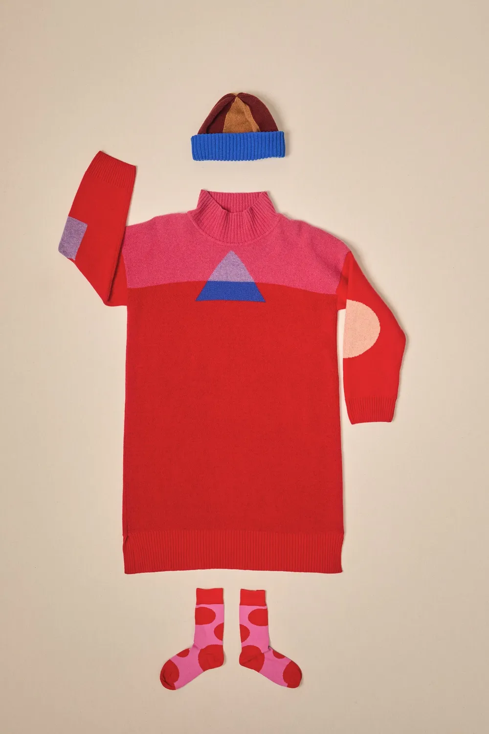 Donna Wilson Mountain Jumper Dress Strickkleid Lammwolle