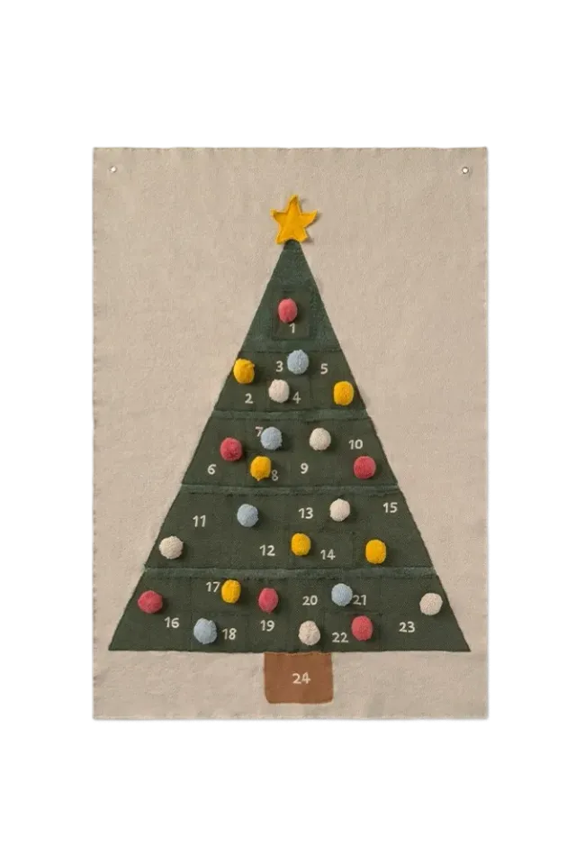 Lorena Canals Christmas Calendar Wandbehang 70x100 Baumwolle