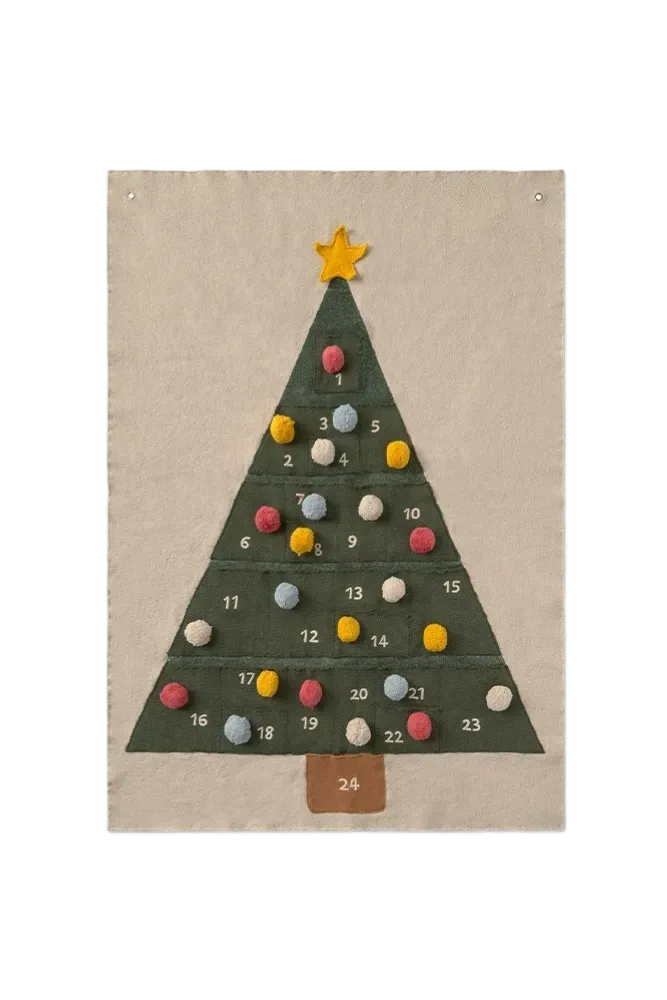 Lorena Canals Christmas Calendar Wandbehang 70x100 Baumwolle