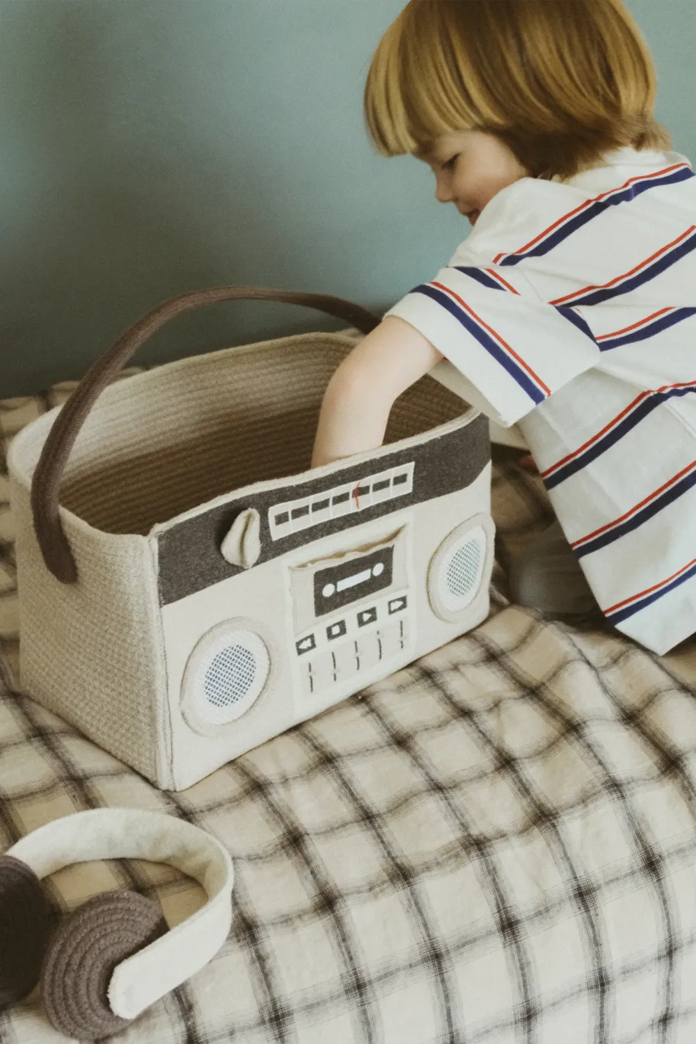 Lorena Canals Boombox Korb 35x20x21 cm waschbar