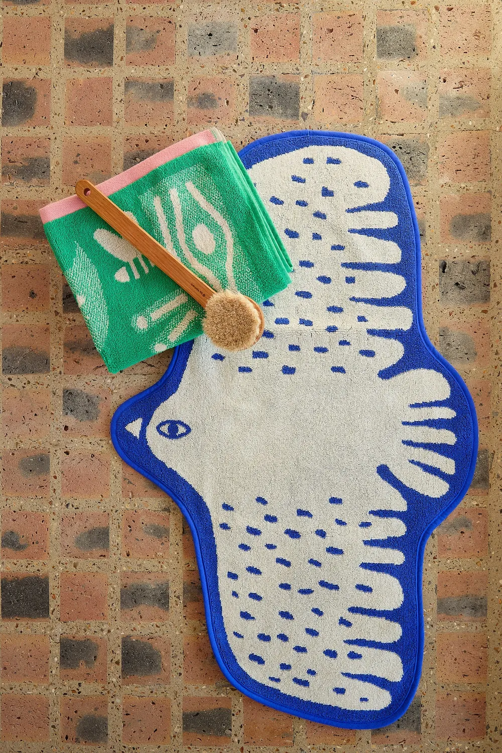Donna Wilson Bird Badematte 50x75 Baumwolle Vogel