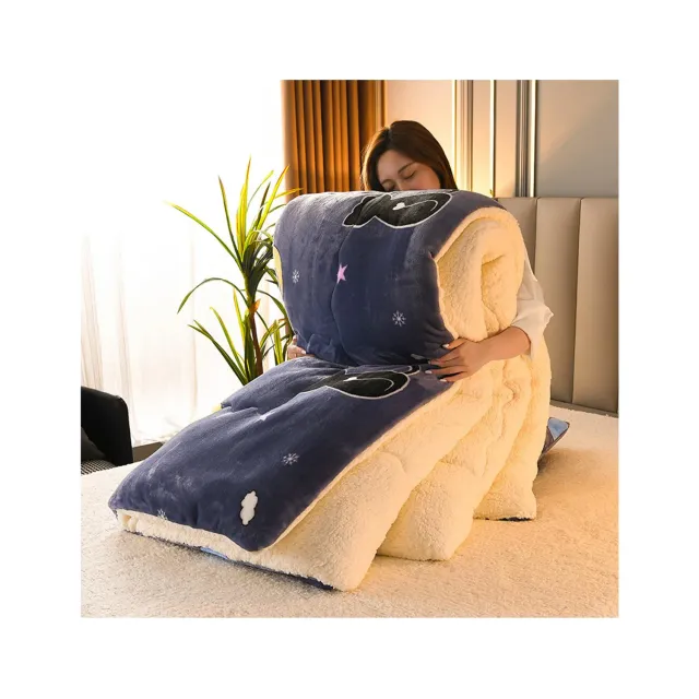 HonunGron Winter Bettdecke 150x200cm 2,5kg Blau extra warm