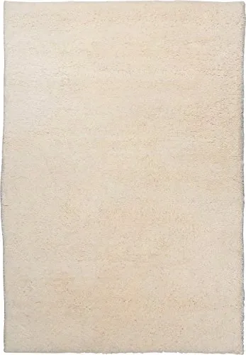 THEKO Tanger Berberteppich 60x90 Weiß Schurwolle