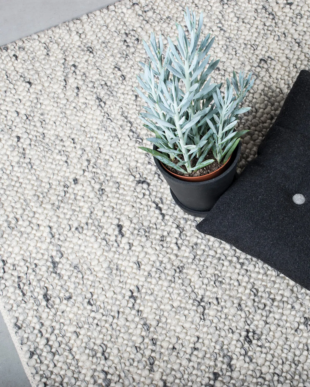 HC Interior Rugs Dublin 7200-065 Teppich Light grey Wolle