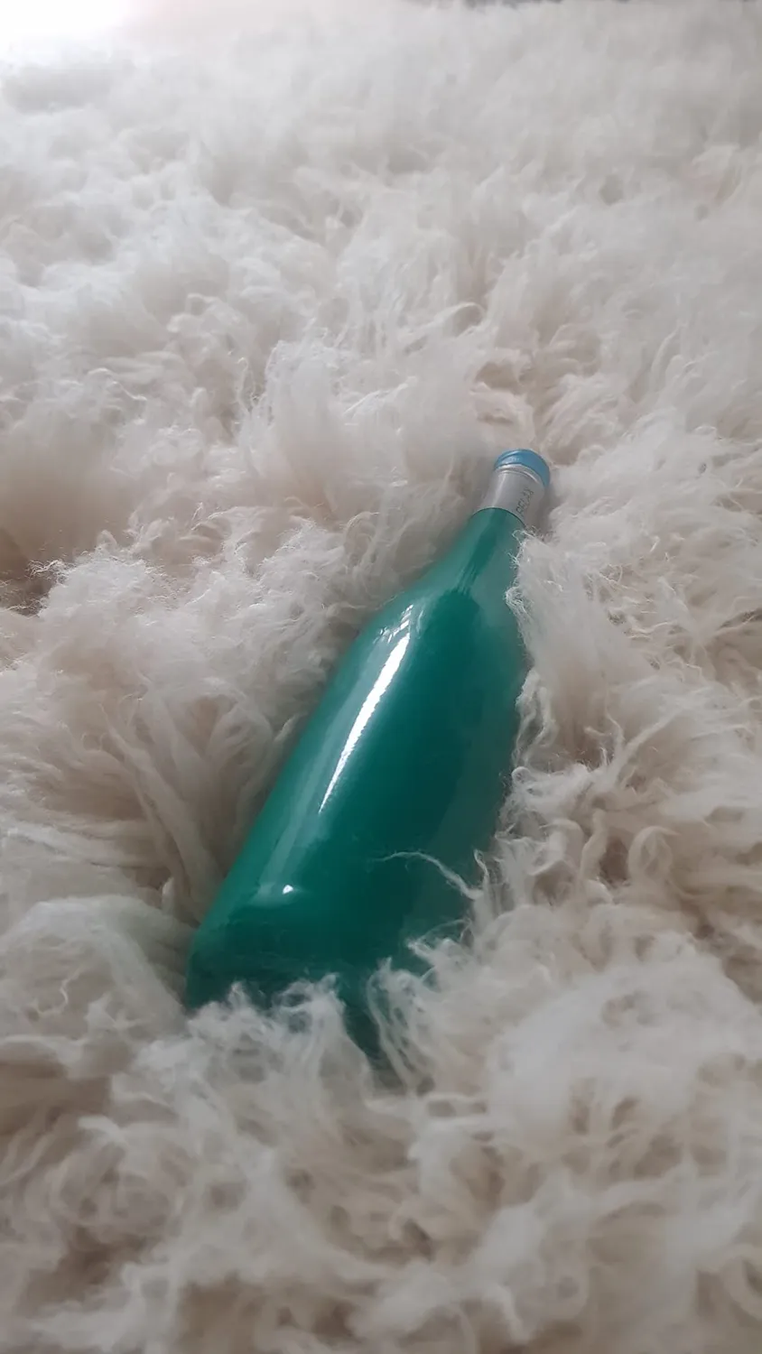 THEKO Flokos XXL Flokati 100cm Rund Natur Schurwolle