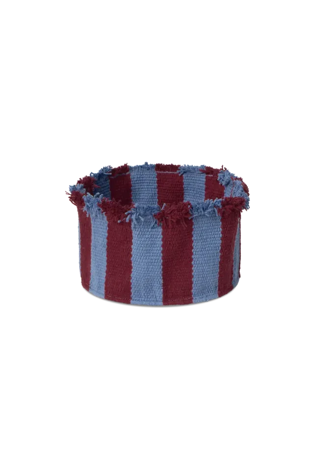 Lorena Canals Basket Small Indigo Blue Korb 20x10 cm