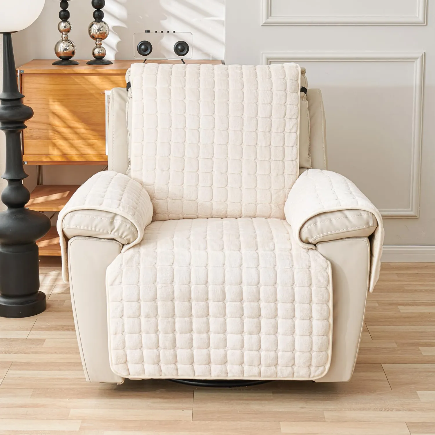 HonunGron Relaxsessel Bezug Beige 1-Sitz 53x190 Plsch