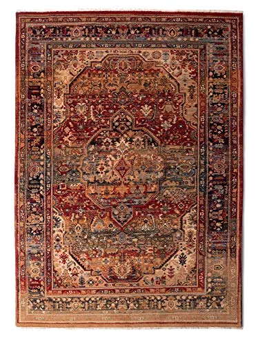 THEKO Saharna Wollteppich Rot 60x90 cm Schurwolle