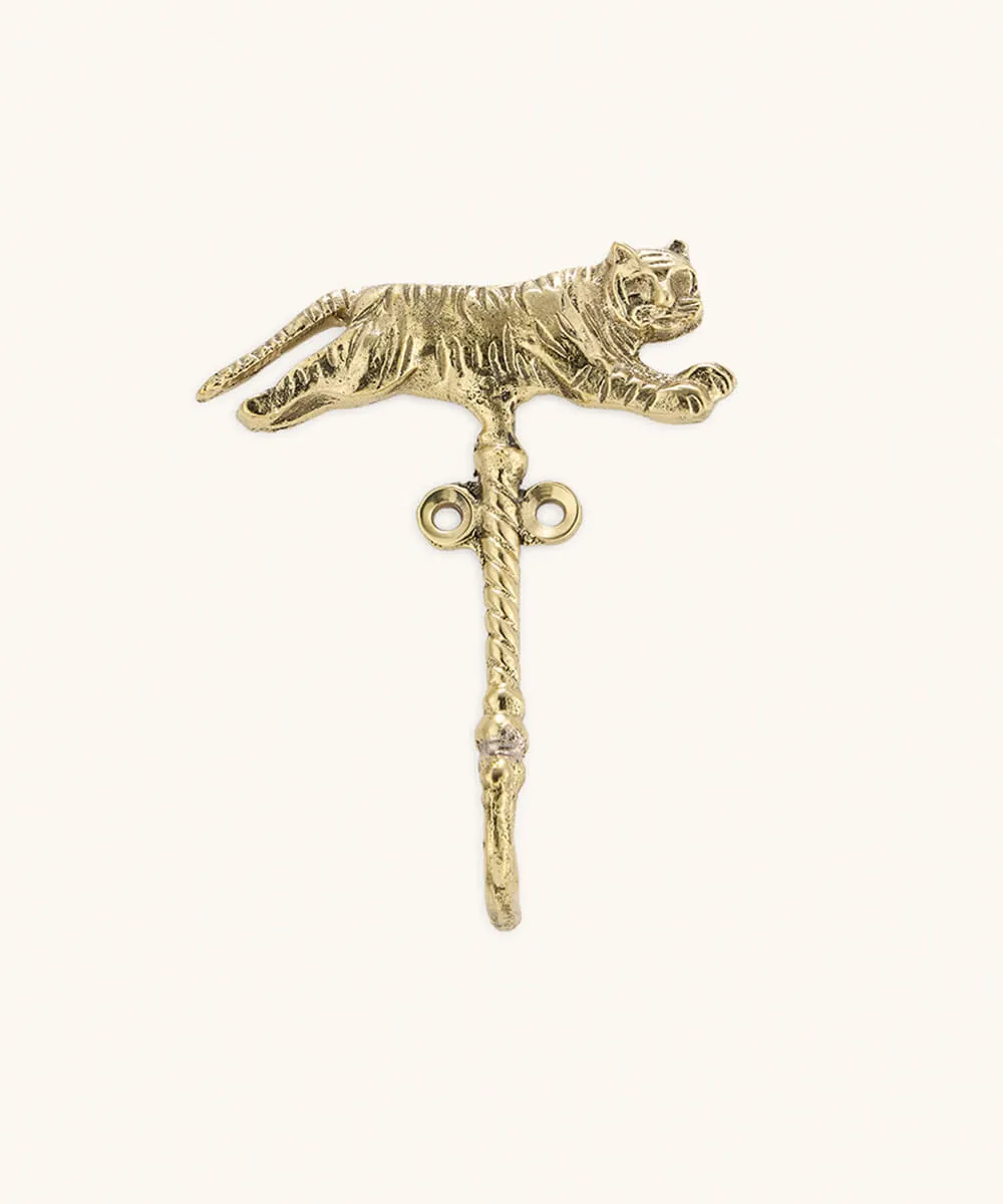 Doing Goods Tyler Tigre Wandhaken Tiger Messing
