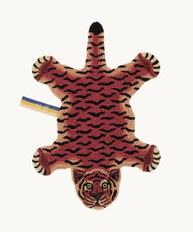 Doing Goods Tula Small Teppich Tiger Sage Wolle handgetuftet