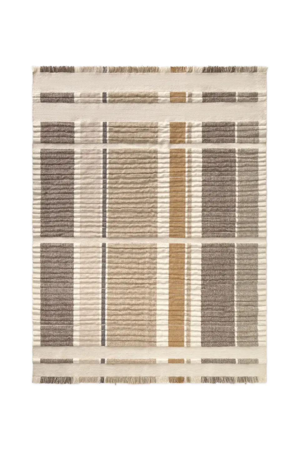 Lorena Canals Columns Natural Handloom-Teppich 140x200 Wolle