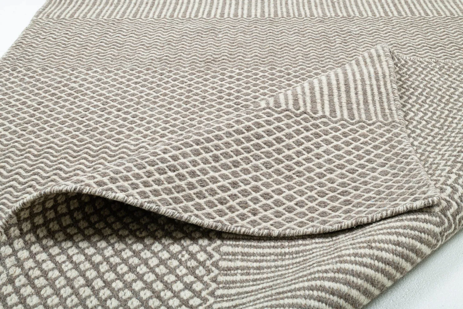 THEKO Trondheim PO-501 Teppich Natur 65x130 Wolle