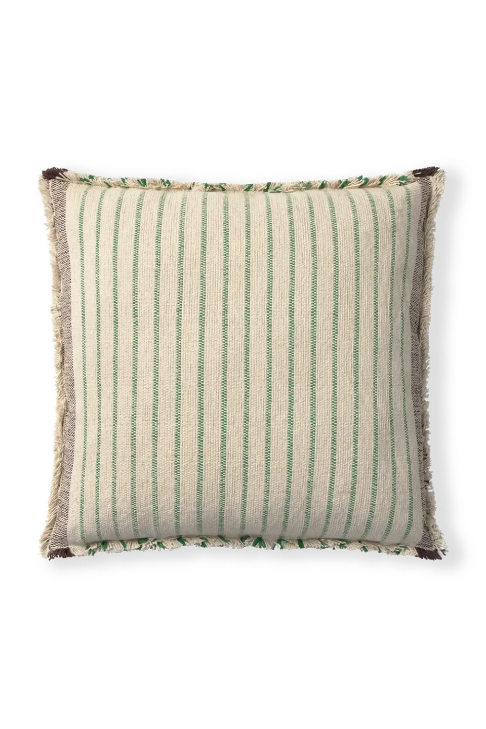 Lorena Canals Lines Kissen 45x45 cm Grün gestreift