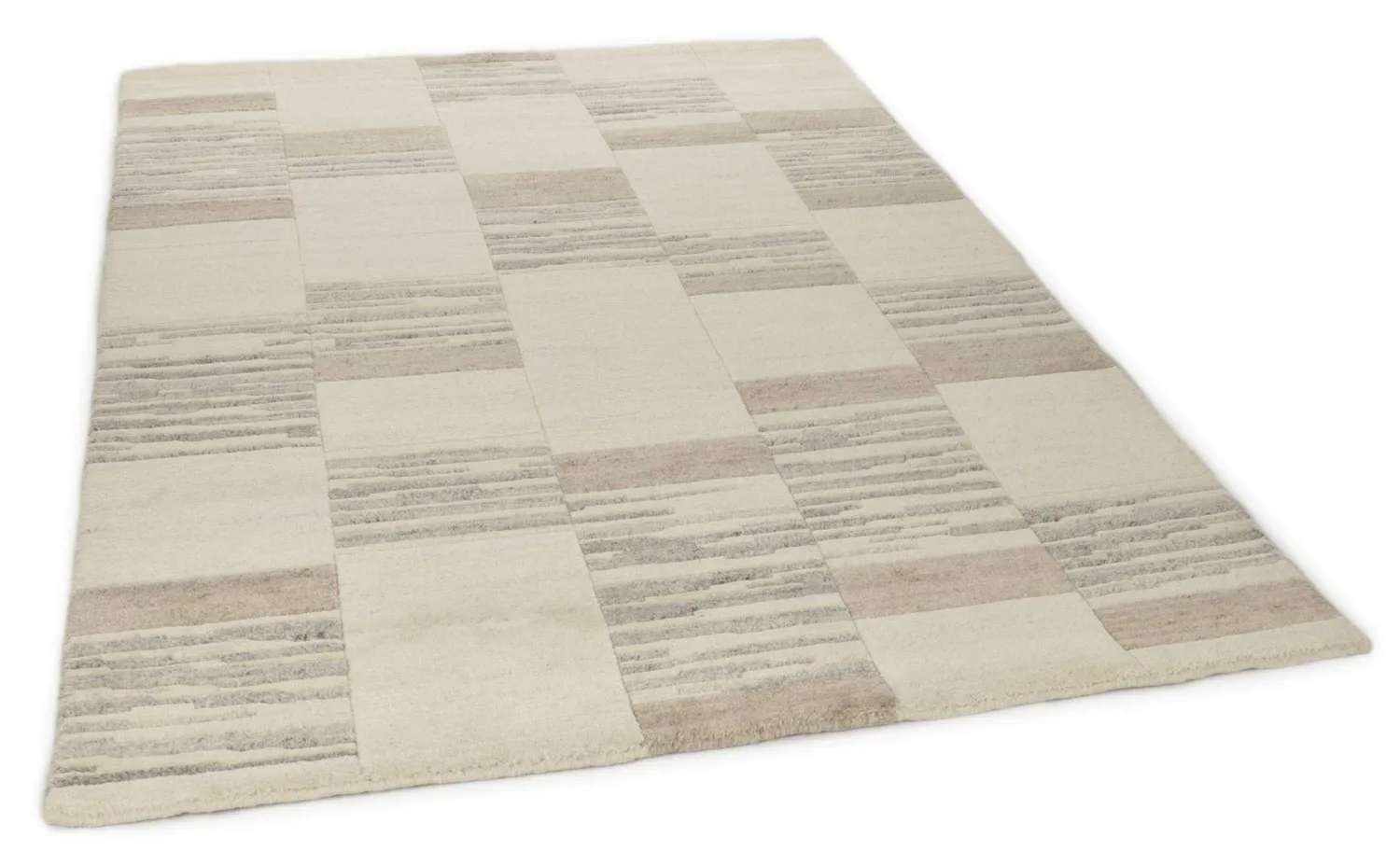 THEKO Nakarta Teppich 60x90 Natur Schurwolle