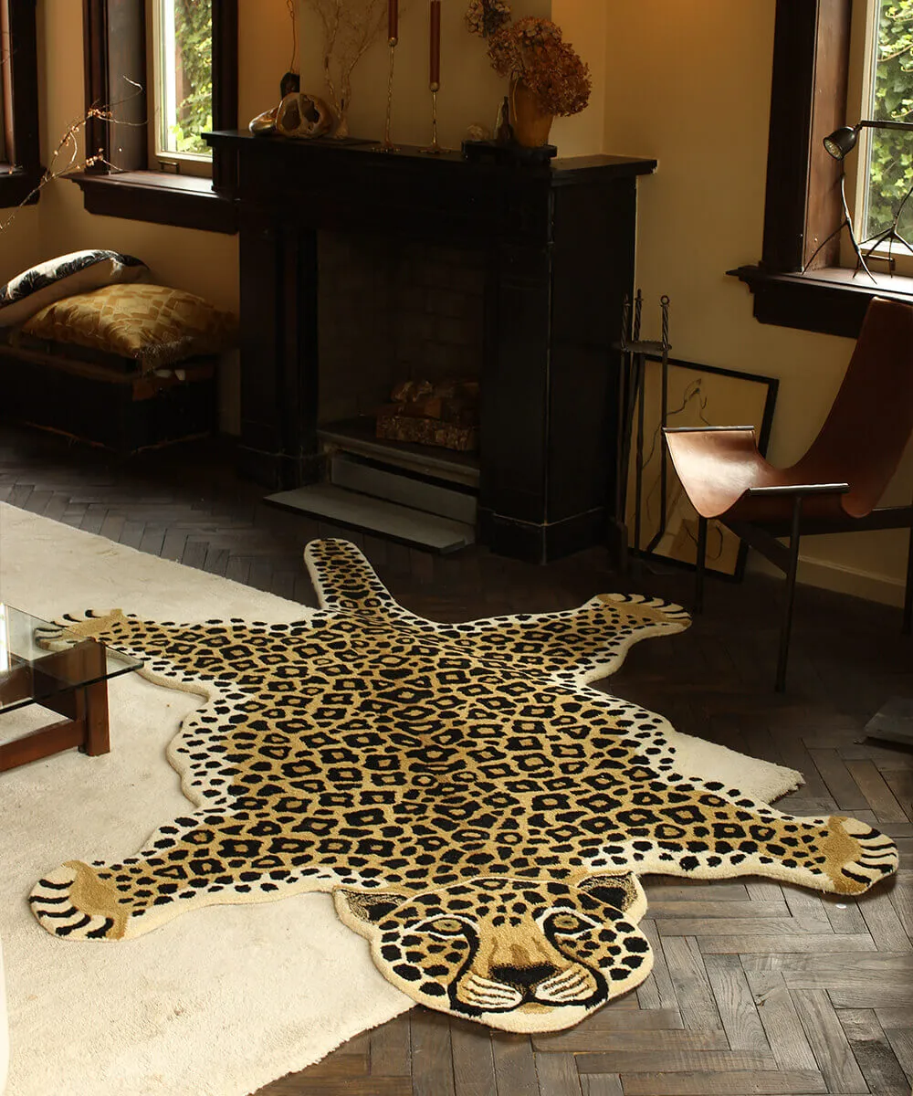 Doing Goods Loony Leopard XL Teppich Wolle