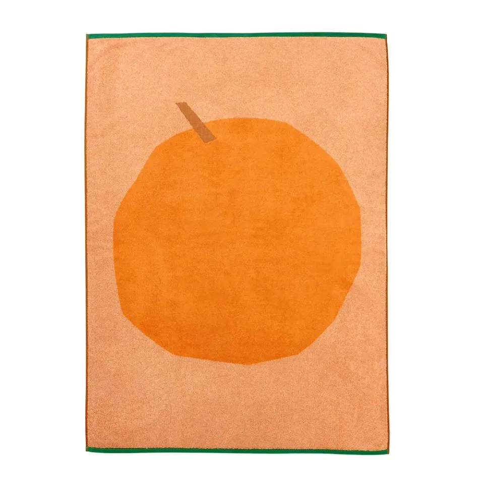 Donna Wilson Tutti Frutti Badetuch orange 100x150