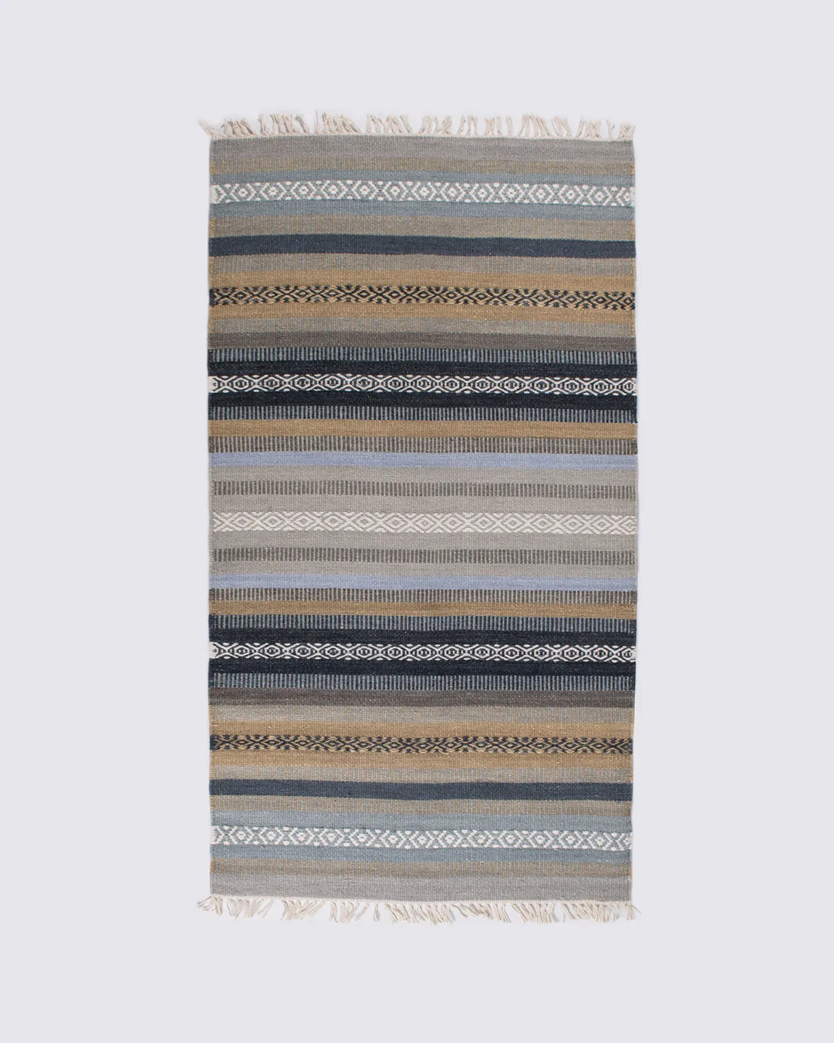 HC Interior Rugs Denver 6900-090 Teppich Blue Sand handgewebt